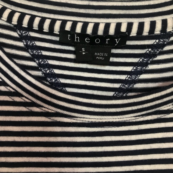 Theory Striped T-shirt Dress - Picture 2 of 4